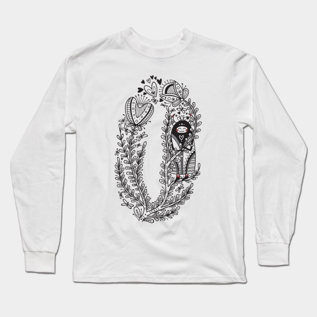 Zero  (Buu&Luu Alphabet) Long Sleeve T-Shirt by yuliia_bahniuk